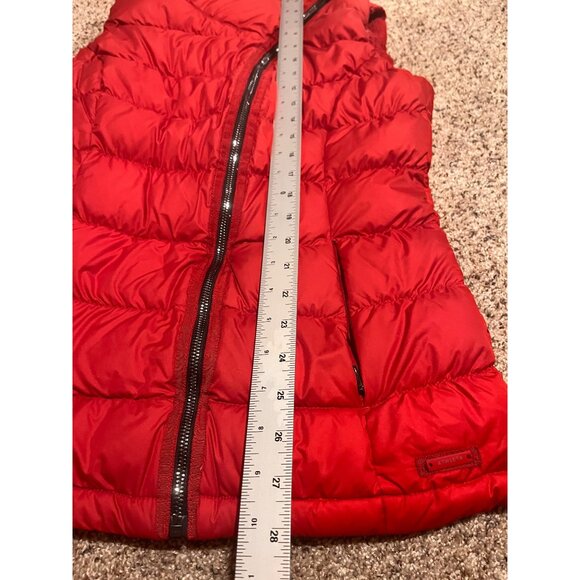 Athleta DOWNABOUT VEST Fall Holiday red vest sz small - Picture 5 of 10